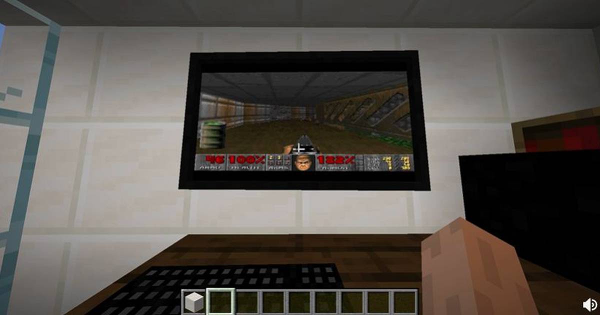 r faz Minecraft rodar dentro de Minecraft Criador de conteúdo  Fundy transmite sinal de seu monitor para dentro do jogo. SB The Enemy 21  horas atras - iFunny Brazil