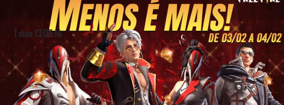 Menos é Mais – Free Fire Suporte