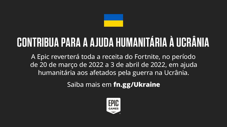 Fortnite: Epic doa lucros para ajuda humanitária na Ucrânia, fortnite