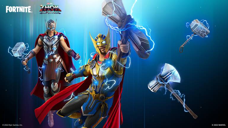 fortnite battle royale epic games thor skins thor amor e trovão