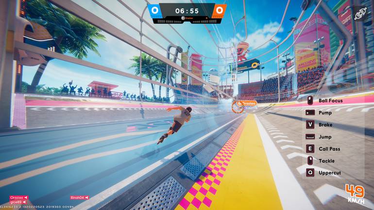 Captura de gameplay de Roller Champions. 