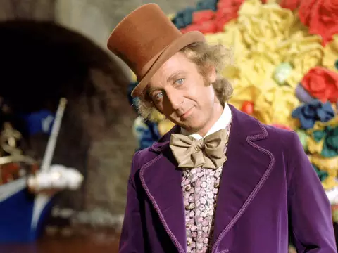 Gene Wilder em A Fantástica Fábrica de Chocolate