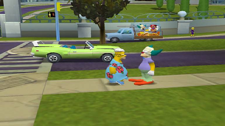 Homer em The Simpsons: Hit & Run.