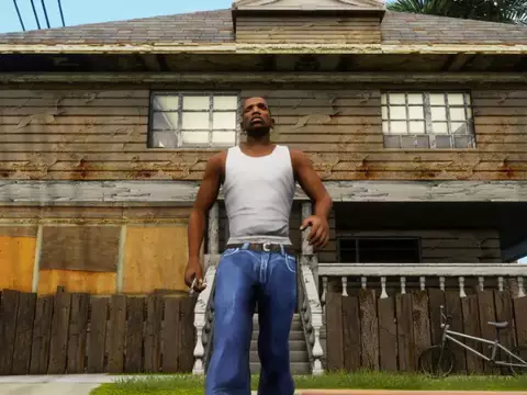 CJ, em GTA San Andreas