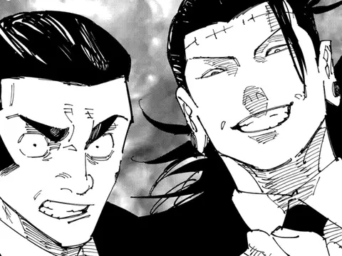 Takaba e Kenjaku juntos.