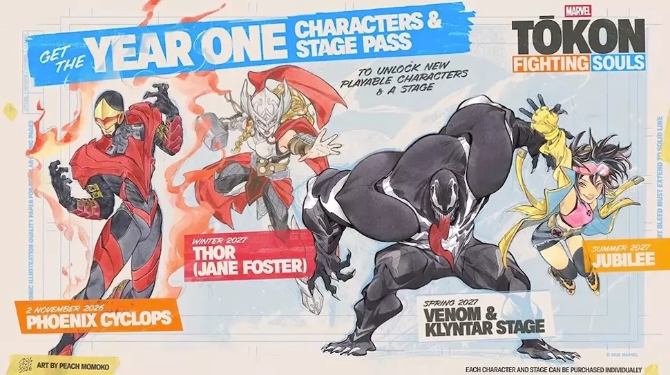 Thor Venom Jubileu Dlcs Marvel Tokon Fighting Souls