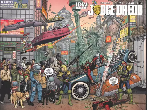 Juiz Dredd volta à idade da pedra em sua nova série
