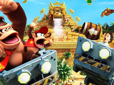 Imagem de divulgação da área Donkey Kong Country