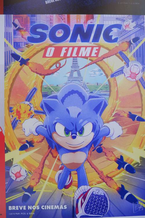 Novos cartazes de Sonic: o Filme na CCXP 2019