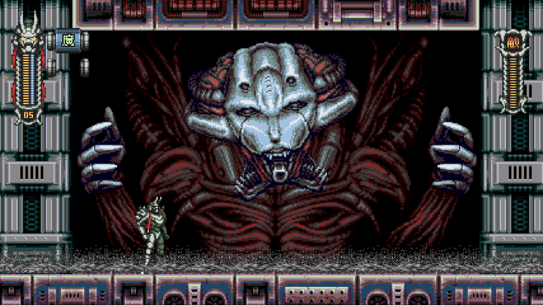 Imagem de gameplay de Vengeful Guardian: Moonrider