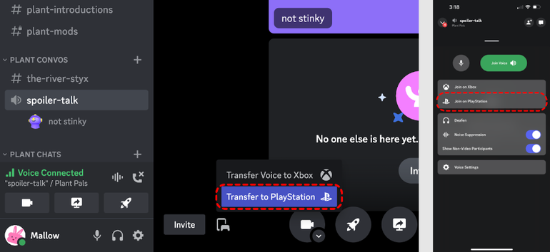 imagem de guia de uso do discord no PS5