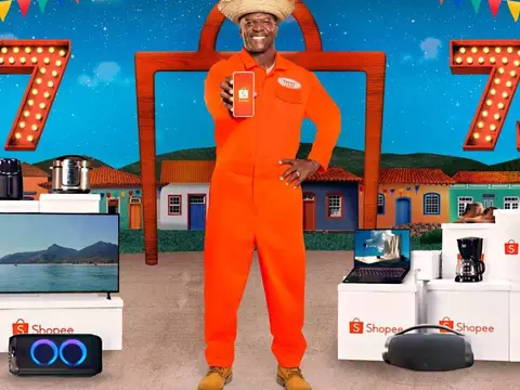 Cena de comercial da Shopee (Divulgação)