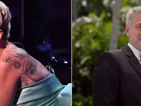 Lady Gaga e George Clooney (Reprodução/Montagem Omelete)