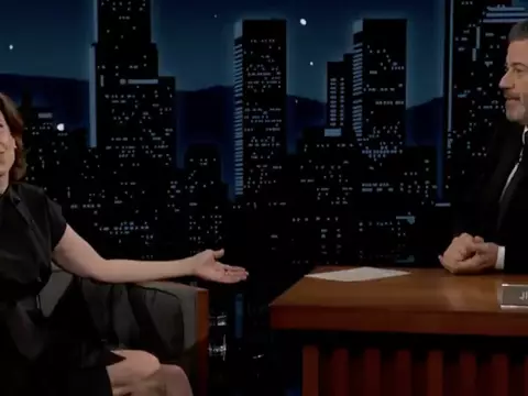 Fernanda Torres no Jimmy Kimmel Live! (Reprodução)