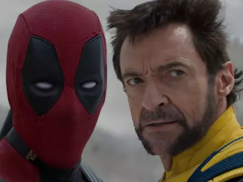 Ryan Reynolds e Hugh Jackman, em cena de Deadpool & Wolverine 