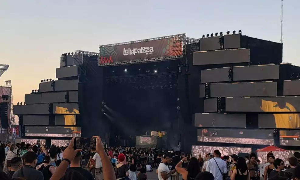 Show de DJ Diesel - Shaquille O'Neal - no Lollapalooza 2026 (Caio Coletti/Omelete)