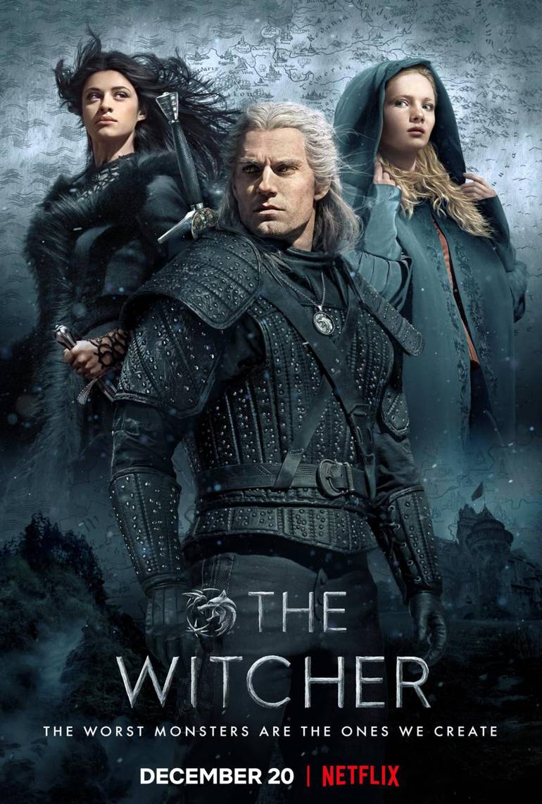The Witcher da Netflix ganha novo pôster com Geralt, Ciri e Yennefer