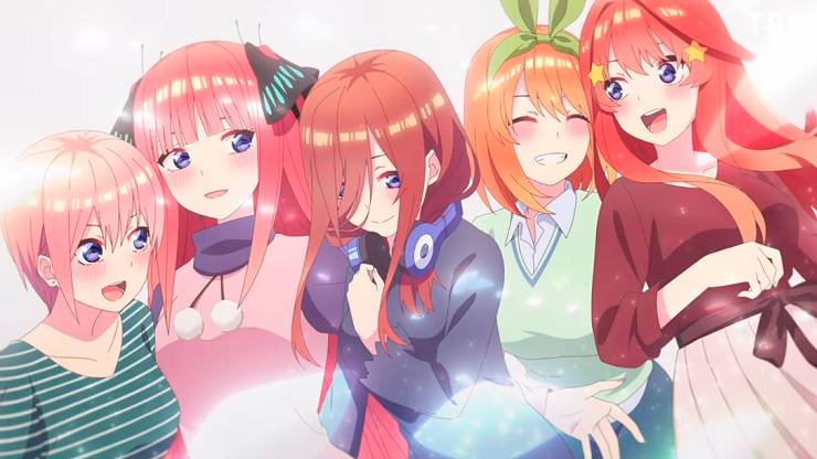 Personagens de The Quintessential Quintuplets - Zona Crítica