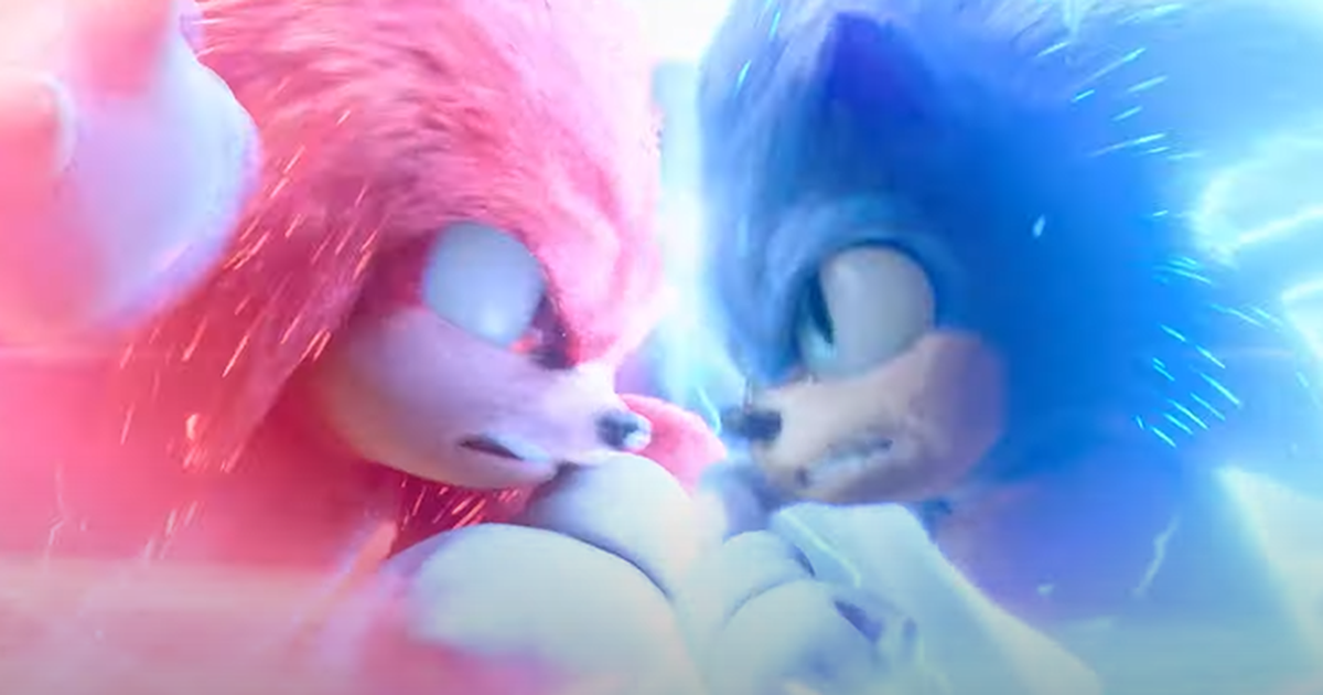 Sonic e Knuckles se enfrentam em trailer final de Sonic 2: O Filme