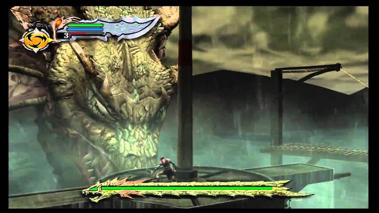 imagem de god of war, com kratos enfrentando a Hydra