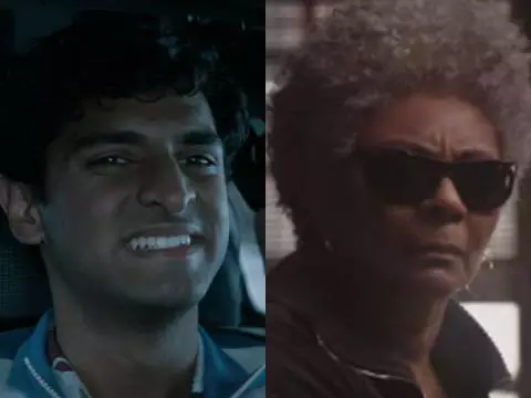 Montagem com Karan Soni e Leslie Uggams