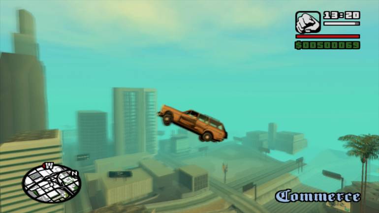 CODIGO Carro Voador GTA San Andreas / Carro Voando Pela Cidade