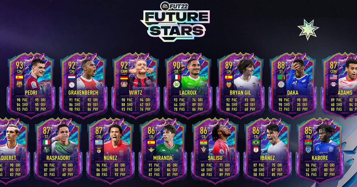 FIFA 22: novo time do Future Stars tem Pedri como destaque