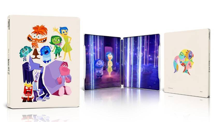 Arte do Blu-Ray 4K de Divertida Mente 2