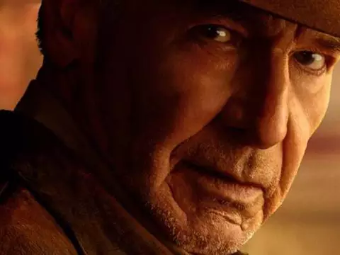 Harrison Ford em cena de Indiana Jones e a Relíquia do Destino (Reprodução)