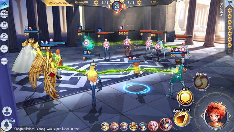Imagem de gameplay de saint seiya awakening