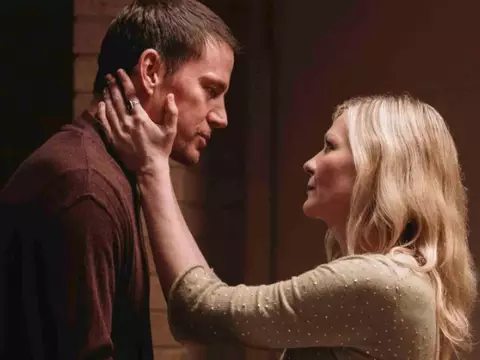 Channing Tatum e Kirsten Dunst em O Bom Bandido (Reprodução)