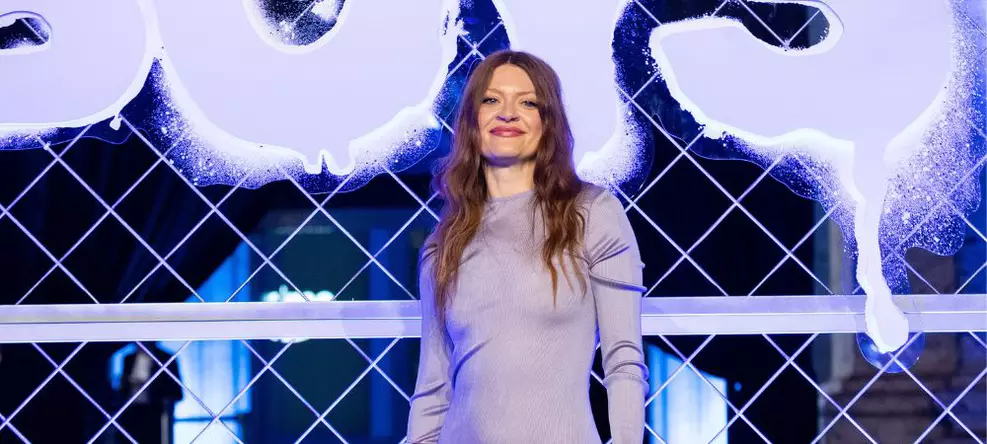 Colby Minifie na premiere da 5ª temporada de The Boys