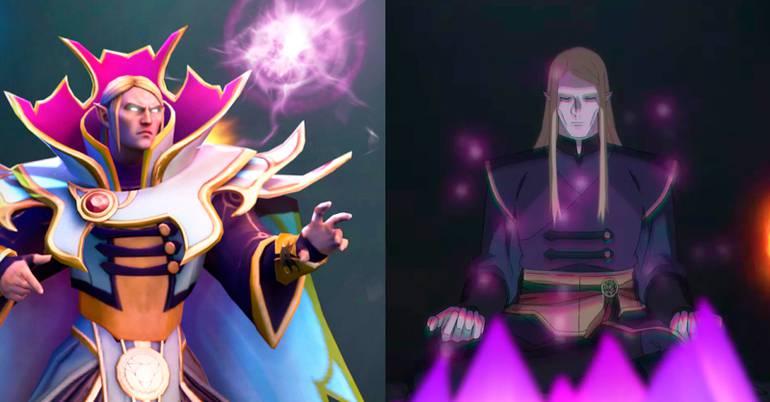 Invoker o mago mais apelão do Dota 2 em Dota: Dragons Blood