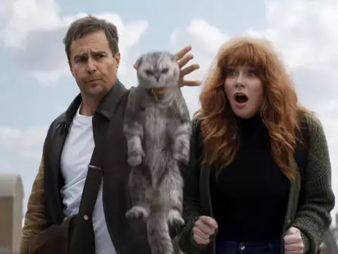 Sam Rockwell e Bryce Dallas Howard em Argylle (Universal Pictures/Reprodução)
