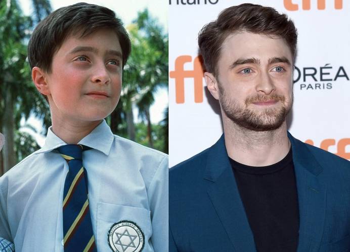 Daniel Radcliffe em 2000 e 2020