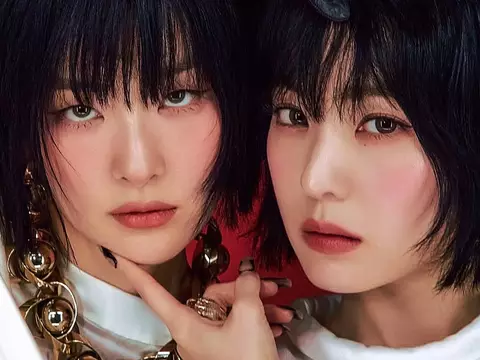 Imagem promocional de "Tilt", de Irene & Seulgi (Reprodução)