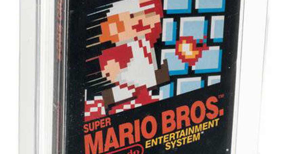 Cartucho de jogo Super Mario Bros com caixa, cartão mais recente