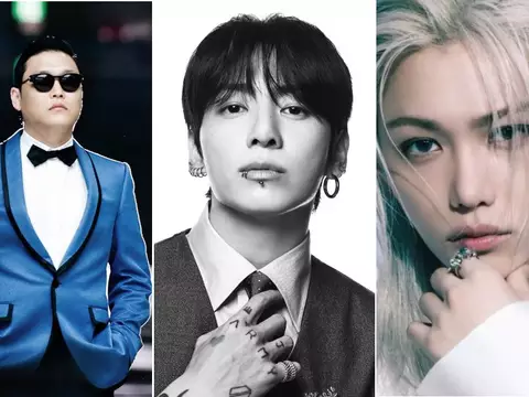 PSY, JungKook e Felix (Reprodução)