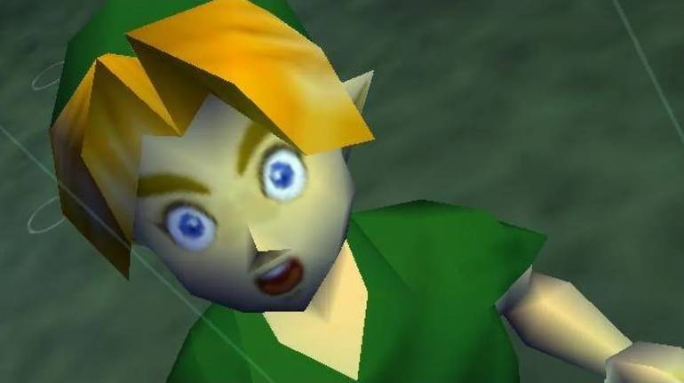 Imagem de Link em Zelda Ocarina of Time