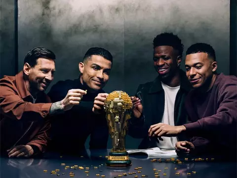 LEGO revela coleção da Copa do Mundo em vídeo com Vini Jr., Messi e mais