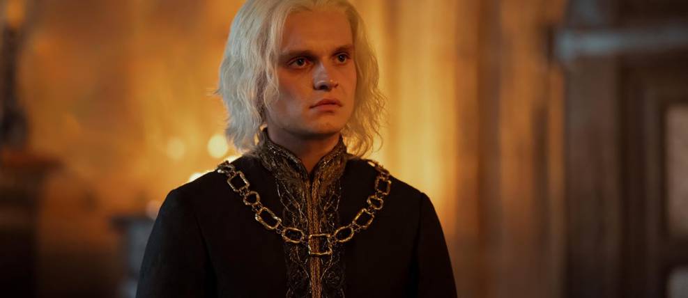 Tom Glynn-Carney em cena de A Casa do Dragão (Reprodução)