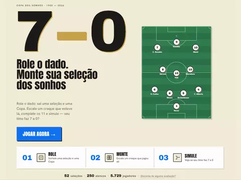 7a0 Página Inicial/Divulgação