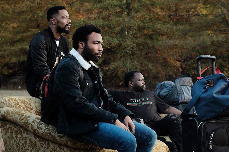 Donald Glover, Brian Tyree Henry e Lakeith Stanfield em Atlanta