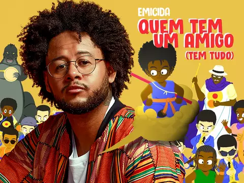 Montagem de Emicida e Dragon Ball/Reprodução