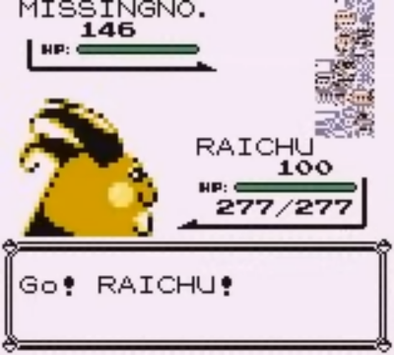 Imagem de MissingNo., glitch de Pokémon