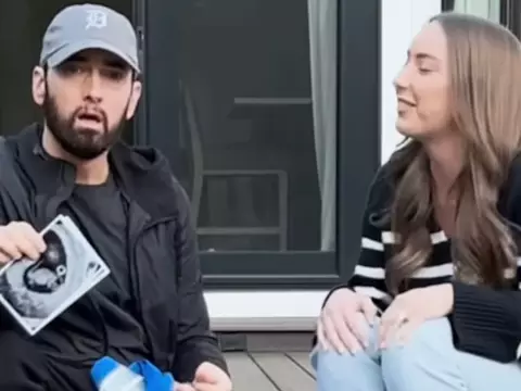 Eminem, ao lado da filha Hailie Jade