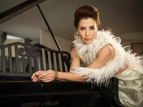 Marjorie Estiano como Ângela Diniz (Divulgação/HBO Max)