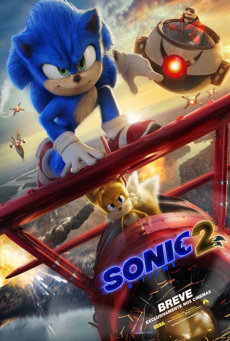 Sonic 2 - O Filme: Pôster presta homenagem à capa do jogo - Ensinando a  Vencer