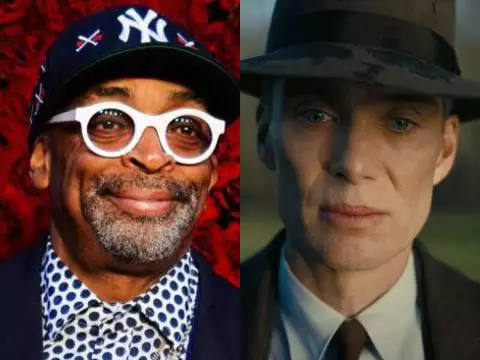Montagem com Spike Lee e cena do filme Oppenheimer (Reprodução - Montagem)