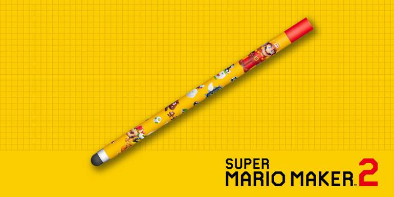 Caneta Stylus Super Mario Maker 2